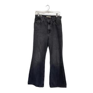 Levis Premium 70'S HIGH RISE FLARE Jean Size 30x30 Ultra High Rise Black Denim
